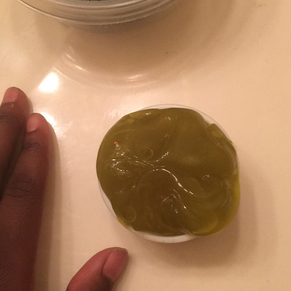 Green clear slime